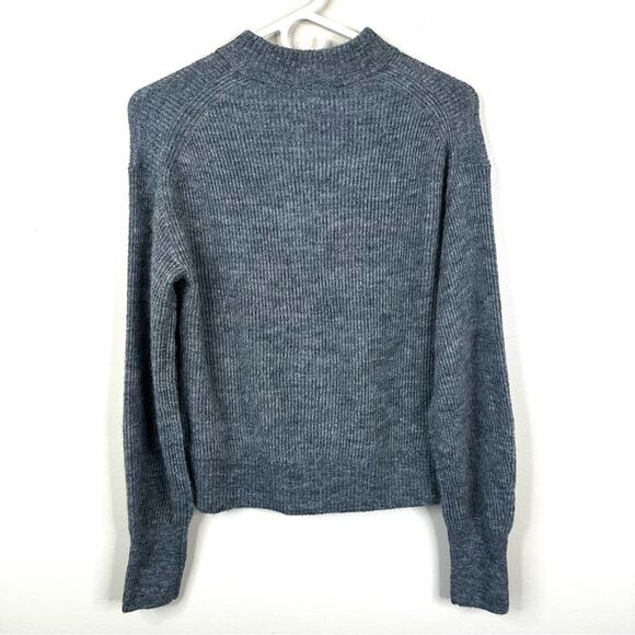 NEW Quince Baby Alpaca Wool Crew Neck Sweater in Charcoal Gray Womens M - Picture 4 of 11
